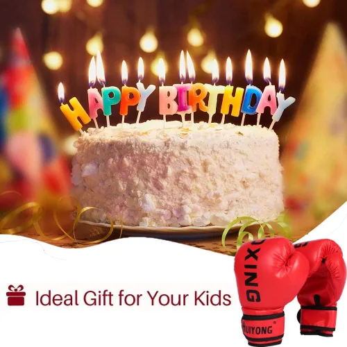 Miniatura 7 de Guantes de boxeo para niños HUINING, guantes de entrenamiento para niños, guantes de boxeo MMA, guantes de boxeo de poliuretano, con dibujos