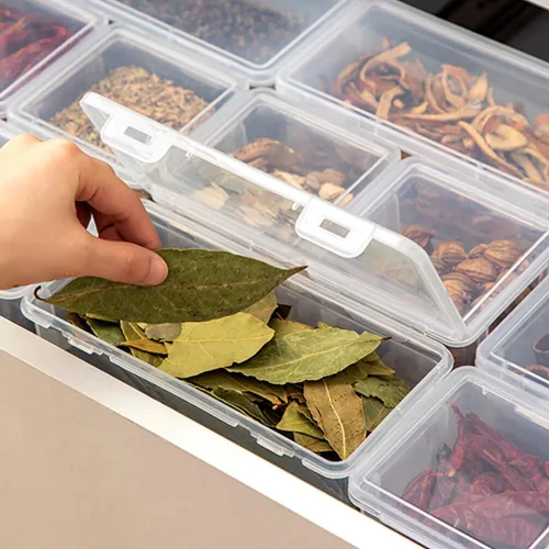 Miniatura 5 de Homoyoyo Contenedor hermético de almacenamiento de alimentos Caja de almacenamiento sellada para granos de harina de caramelo de frijoles de pasta