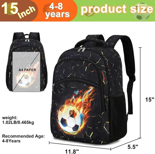 Miniatura 7 de LOIDOU Mochila para adolescentes y niñas, mochila escolar con lonchera y estuche para lápices, juego de bolsas escolares 3 en 1