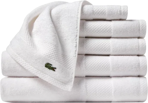 Miniatura 80 de Lacoste Heritage - Sábana de baño de 100 % algodón Supima, aloe, 35" x 70", altamente absorbente y de secado rápido, toalla de baño súper suave