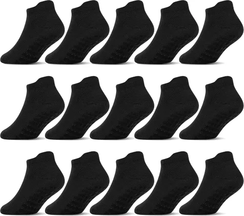 Miniatura 10 de SkiBeaut 15 pares de calcetines antideslizantes para niños pequeños, calcetines antideslizantes para niños y niñas de 0 a 7 años