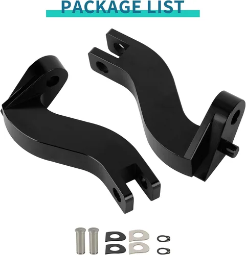 Miniatura 6 de PSLER - Soporte de clavija de pasajero de motocicleta, extensión de clavija de pie de pasajero trasero para Touring Road King, Street Glide, Road