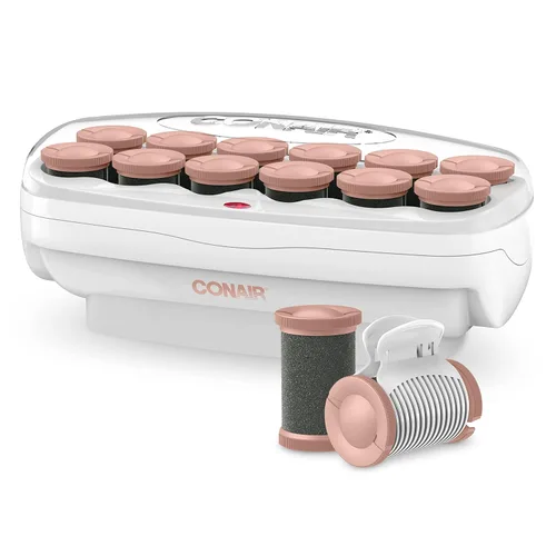 Miniatura 10 de Conair - Rulos calientes para cabello largo, mediano y corto, 12 rulos calientes Jumbo de 1 ½" con clips, rizadores para mujeres, volumen y rizos