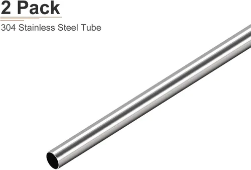 Miniatura 6 de DTGN Tubo de acero inoxidable 304 de 0.394 in x 0.016 in x 9.843 in (ODxWall TxL) - Paquete de 2 - Bueno para equipos de maquinaria - Tubería