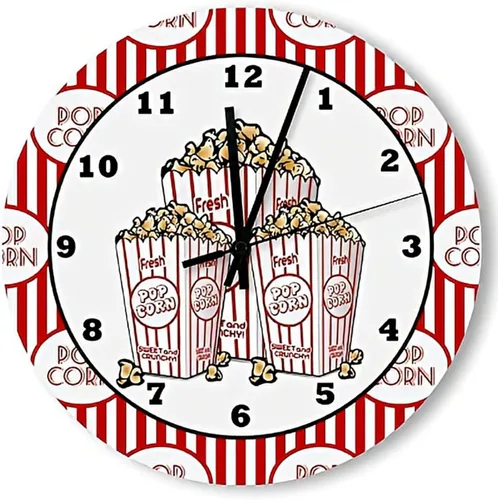 Miniatura 11 de ArogGeld Reloj de pared rústico de donas de chocolate, relojes colgantes de madera, decoración de cocina, relojes redondos de madera, decoración
