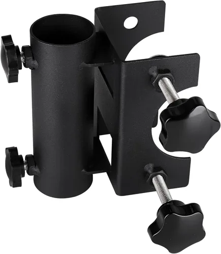Soporte para sombrilla de patio, soporte de paraguas de banco con clip fijo para cubierta, silla, escritorio, muelle, playa, patio, balcón, mesas,