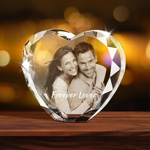 Miniatura 11 de Foto de cristal 3D personalizada, regalos personalizados para mujeres, esposa, hombres, ella, él, regalo personalizado de Navidad y celebraciones