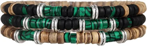 Miniatura 15 de Gothic Bracelet Adjustable Punk Braided Multilayer Grunge Set Beaded Bracelets Emo Metal Cuff Wrap Bracelets Stackable Meaningful Gift