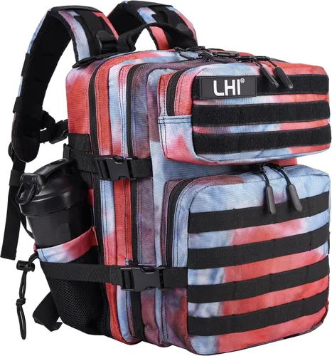 Miniatura 33 de LHI Mochila Militar Táctica para Hombres y Mujeres 25L/35L Mochila de Asalto del Ejército Bolsa Mochila Pequeña con Portabotellas