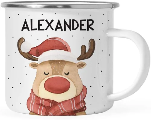 Miniatura 14 de Andaz Press Taza de café personalizada de acero inoxidable de 11 onzas, regalo de broma, oso de acuarela, 1 paquete, ideas personalizadas de taza