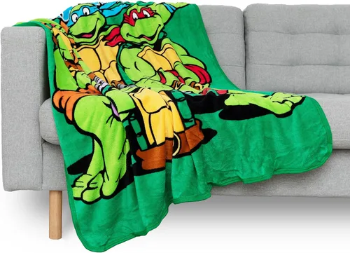 Miniatura 6 de Northwest Manta Micro Raschel Teenage Mutant Ninja Turtles, 46 x 60 pulgadas, Cowabunga Dudes