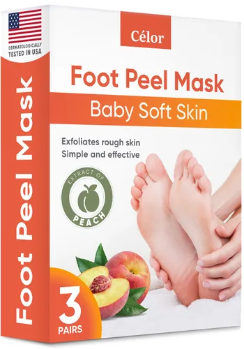Miniatura 11 de Máscara exfoliante para pies - Máscara para pies con piel suave de bebé - Elimina la piel muerta, seca, agrietada y callos, spa para pies, hecha