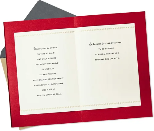 Miniatura 2 de Hallmark - Tarjeta del Día del Padre para el esposo (Grateful for A Man Like You - Agradecido por un hombre como tú)