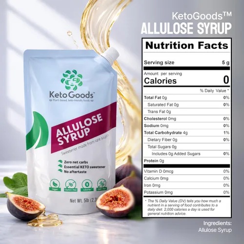 Miniatura 6 de Keto Goods Edulcorante de alulosa - Jarabe keto sin azúcar, cero calorías sin carbohidratos, alulosa líquida sin impacto glucémico, 16 onzas