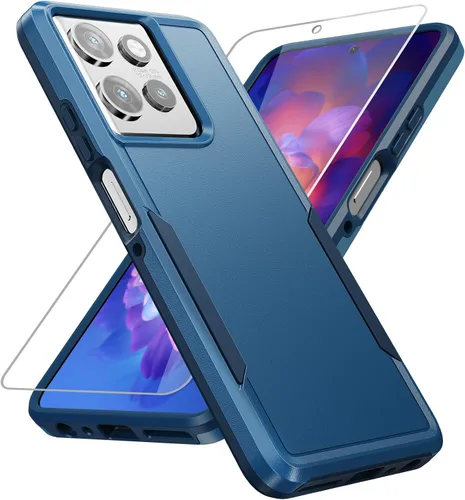 Miniatura 13 de Funda para Moto G Stylus 5G 2022, con Protector de Pantalla, [Probada contra Caídas de Grado Militar] Funda Protectora de Servicio Pesado Resistente