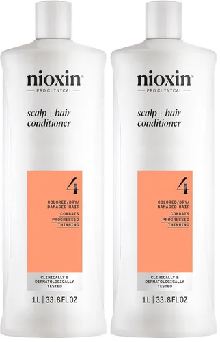 Miniatura 12 de Nioxin System 4 - Acondicionador para cabello teñido, seco y dañado con adelgazamiento progresado, mantiene un color vibrante, nutre y aumenta