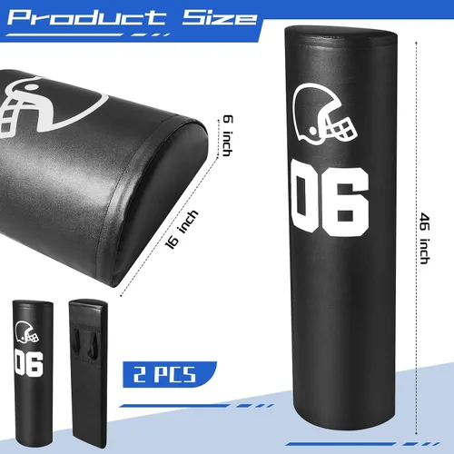Miniatura 3 de Leyndo 2/4 Pcs Athletic Agility Dummy Step Over Dummy with Heavy Duty Handles Training Dummy Football Equipment for Footwork Drills Sports Training