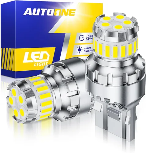 Miniatura 16 de AUTOONE Bombilla LED roja 1157 para luces de freno, bombillas LED BAY15D 2057 2357 7528 para luz trasera, 300% más brillantes, Canbus listas