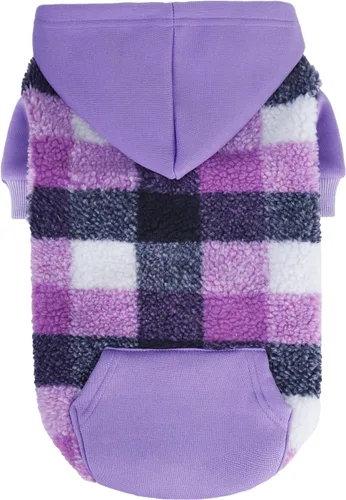 Miniatura 12 de PUPTECK Sudadera con Capucha para Perro Sudadera para Cachorro Suéter Cálido para Perro Ropa de Invierno Abrigos para Clima Frío para Perros Negro