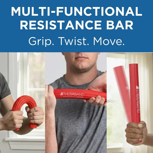 Miniatura 5 de THERABAND FlexBar - Barra para terapia de codo de tenista, alivia el dolor de la tendinitis y mejora la fuerza de agarre, barra de resistencia