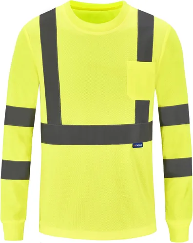 Miniatura 20 de A-SAFETY Camisa de seguridad, camiseta de trabajo de alta visibilidad, manga larga y corta, clase 3 (XS-6XL)