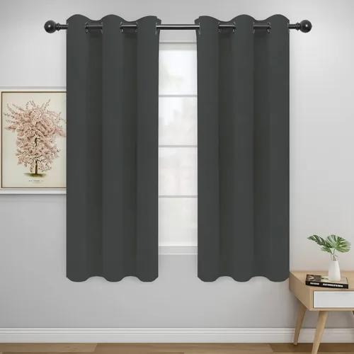Miniatura 225 de Easy-Going - Cortinas opacas para dormitorio, aislamiento térmico sólido con ojales, cortinas de ventana para reducción de ruido, cortinas