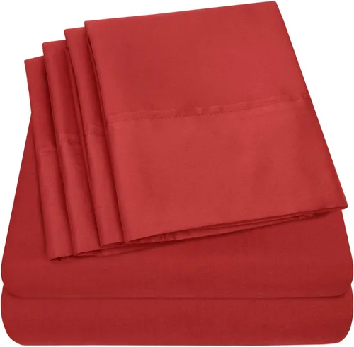 Miniatura 30 de Sábanas de cama tamaño California King – 6 piezas 1500 Supreme Collection Juego de sábanas de microfibra cepillada fina con bolsillos profundos Aqua