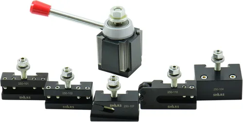 Miniatura 2 de Shars OXA - Juego de postes de herramientas de cambio rápido, 6 piezas de torno CNC para torno de 6 a 9 pulgadas (herramienta de corte 0°) 202-9469 M