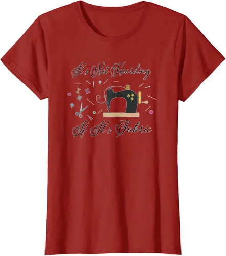 Miniatura 79 de It's Not Hoarding If Its - Camiseta de costura para acolchado, Blanco, S