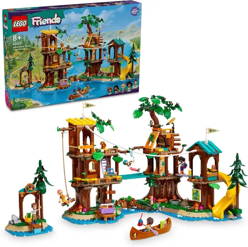 LEGO Friends Adventure Camp Casa del Árbol Juguete de Construcción - Figuras de juguete de simulación y juegos para niñas y niños, a partir de 8