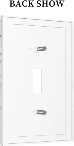 Miniatura 4 de Placas de pared de eucalipto verde de una sola palanca, estilo rústico, cubierta de interruptor de luz de 1 cuadrilla, hojas de árbol, cubiertas