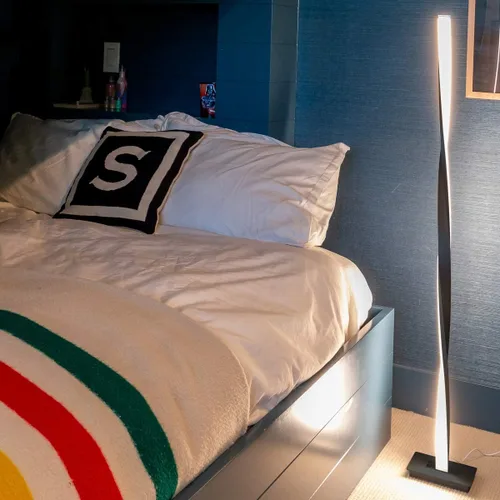 Miniatura 8 de Helix LED Lámpara de Suelo - Regulable estilo Urbano Contemporáneo Lámpara de Luz Moderna - Lámpara de pie alto con diseño decorativo - para Salón