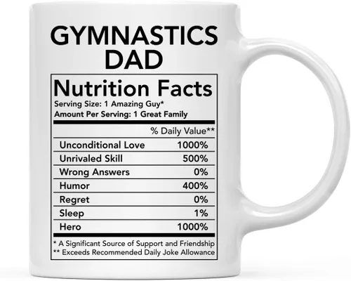 Miniatura 9 de Andaz Press Divertida taza de té de café de cerámica de 11 onzas, regalo de agradecimiento, datos nutricionales del ejército, paquete de 1, ideas