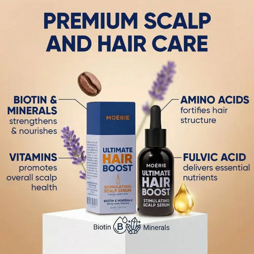 Miniatura 7 de Moerie Suero para el Crecimiento del Cabello Ultimate para el Crecimiento Natural del Cabello y Engrosamiento - Tratamiento Anti Adelgazamiento