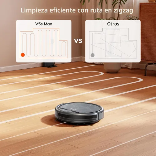 Miniatura 3 de ILIFE Robot aspirador V5s Max, potencia de succión máxima de 4000 Pa, WiFi/App/Alexa/control remoto, aspiradora robótica de carga automática