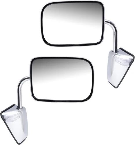 Espejo retrovisor cromado manual para conductor y pasajero para Dodge Pickup Truck SUV 55074999 55074998