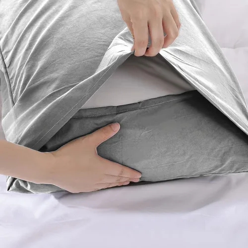 Miniatura 4 de SDIII - Juego de edredón de 3 piezas gris tamaño Queen con 2 fundas de almohada, juego de ropa de cama suave de microfibra cepillada gris para Gris