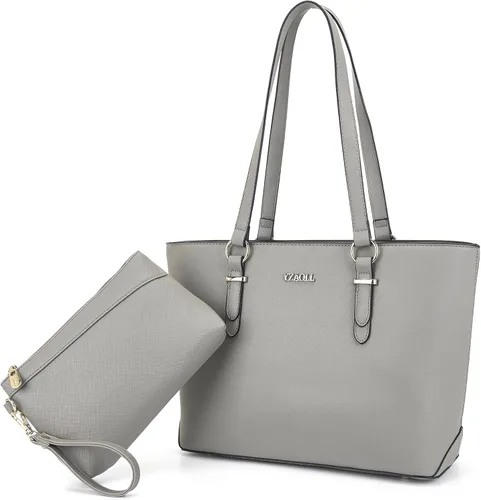 Miniatura 32 de YZAOLL Bolsos para mujer de cuero sintético, medianos y grandes, bolso de hombro, cartera, juego de bolso de mano y billetera