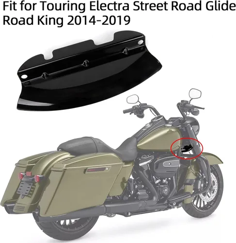 Miniatura 9 de psler - Deflector de viento de árbol triple inferior, cubierta de horquilla delantera para motocicleta Touring Electra Street Road Glide Road King