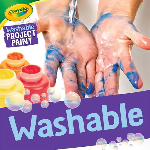Miniatura 4 de Crayola Pintura lavable para niños (6 quilates), suministros escolares, juego de pintura para niños, manualidades de primavera, regalos