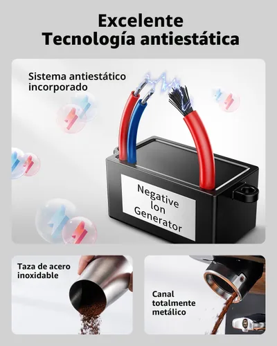 Miniatura 6 de SHARDOR Molinillo de café profesional de 64 mm con muelas con 100 ajustes de molienda y cámara totalmente metálica, molinillo de granos de café