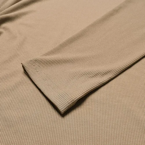 Miniatura 5 de Bhome Camisa de maternidad de manga larga para embarazada, cuello simulado acanalado, suéter para embarazadas