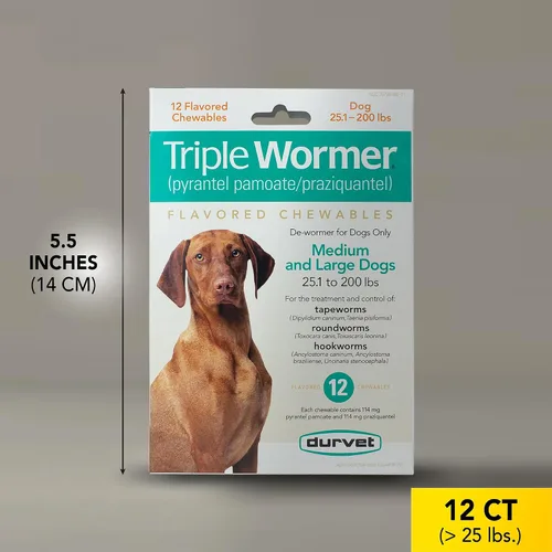 Miniatura 4 de Durvet Triple Wormer para perros medianos y grandes
