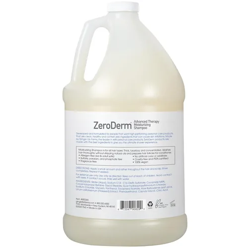 Miniatura 2 de Ginger Lily Farms Botanicals ZeroDerm Advanced Therapy Champú hidratante para todo tipo de cabello, 100% vegano y libre de crueldad, sin fragancia