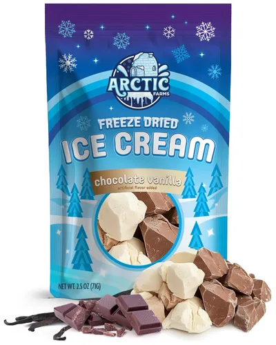 Miniatura 23 de Arctic Farms Trozos de Helado Liofilizado a Granel - No se Derrite (Mantequilla de Maní) (1 libra)