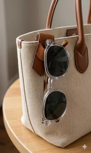 Miniatura 7 de Soporte magnético para gafas de sol, gafas/uso en el cuello de la camisa, mochila, bolso, bolsa