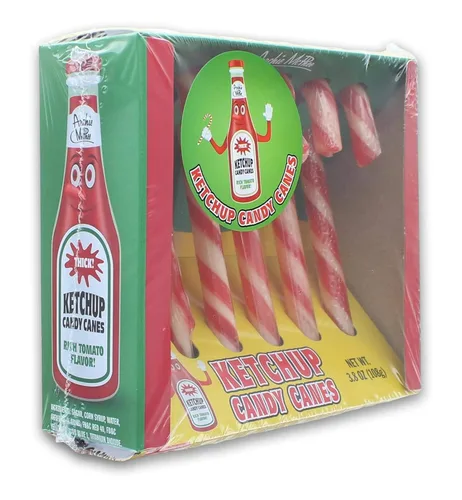 Miniatura 2 de Archie McPhee - Caja de regalo divertida de bastón de caramelo de ketchup, 3.8 onzas