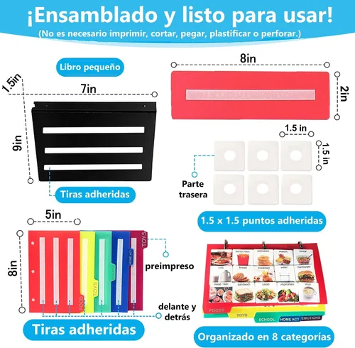 Miniatura 6 de Libro de comunicación visual, 162 tarjetas fotográficas ASD: vocabulario de lenguaje autista, terapia de articulación del habla, aprendizaje de TDAH
