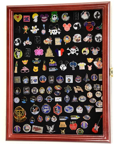 Disney Hard Rock - Soporte de pared con pin de solapa militar (acabado cereza)