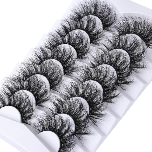 Miniatura 4 de Mebver Pestañas Postizas, Pestañas de Ojo de Gato, Pestañas de Visón Sintético, Aspecto Natural, Pestañas Esponjosas y Suaves, Pestañas que Parecen